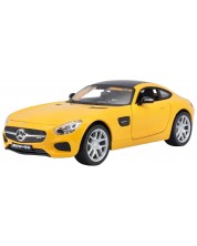 Метална кола Maisto Special Edition - Mercedes Benz AMG, 1:24, жълта -1