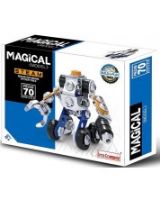 Метален конструктор Raya Toys - Magical Model, робот, 70 части