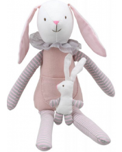 Мека куклa The Puppet Company - Зайче с бебе, 30 cm -1