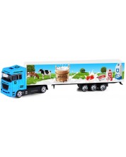 Метален камион Rappa - Мляко и млечни продукти, 20 cm -1