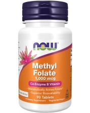 Methyl Folate, 1667 mсg, 90 таблетки, Now