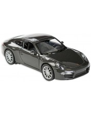 Метална количка Toi Toys Welly - Porsche Carrera, тъмносива -1