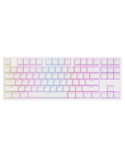 Механична клавиатура Genesis - Thor 404 TKL, Kailh box brown, RGB, бяла