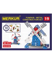 Метален конструктор 10 в 1 Merkur - Мелница, 181 части -1