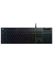 Механична клавиатура Logitech - G815 Lightsync, GL Linear, RGB, черна -1