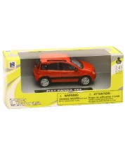 Метална количка Newray - Fiat Panda 4х4, червена, 1:43 -1