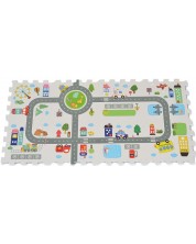 Мек пъзел за под с принт Moni Toys - Road Track, 8 части -1