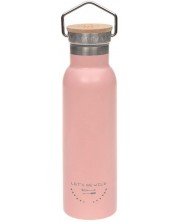 Метална бутилка Lassig - Adventure, 460 ml, розова -1