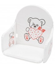 Мека подложка за дървено столче за хранене New Baby - Мече -1