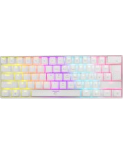 Механична клавиатура White Shark - SHINOBI, Blue Switches, LED, бяла