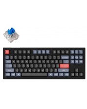 Механична клавиатура Keychron - V3 QMK, TKL, Carbon Black, Black, RGB, черна