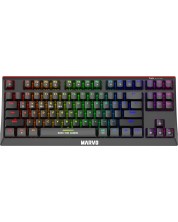 Механична клавиатура Marvo - KG953W, безжична, Blue Switches, черна -1