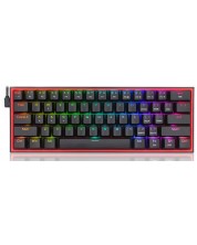 Механична клавиатура Redragon - Fizz K617-RGB, Red, RGB, черна -1