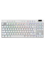 Механична клавиатура Logitech - G Pro X TKL, безжична, GX, бяла