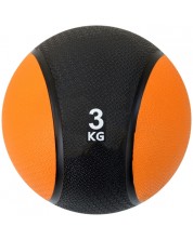 Медицинска топка Maxima - 3 kg, гумена, оранжева -1