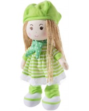 Мека кукла Heunec Poupetta - Със зелена шапчица, 30 cm -1