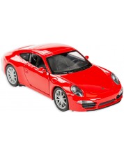Метална количка Toi Toys Welly - Porsche Carrera, червена -1