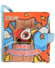 Мека книжка с играчка Jollybaby - Woodpecker -1