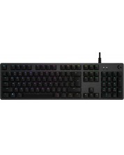 Механична клавиатура Logitech - G512 Carbon, GX Brown Tacticle, RGB, черна -1