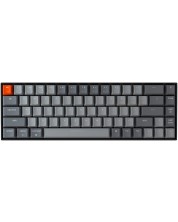 Механична клавиатура Keychron - K6 HS 65%, Gateron Brown, RGB, сива -1