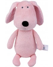 Мека играчка за гушкане Bali Bazoo - Dog, 28 cm, розова