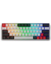 Механична клавиатура Spartan Gear - Pegasus 2, безжична, Red, RGB, бяла/сива -1