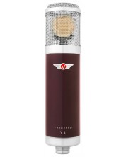Микрофон Vanguard - V4, червен/сребрист