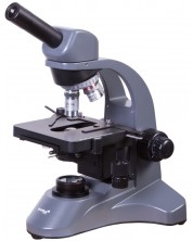Микроскоп Levenhuk - 700M, монокулярен, сив/черен -1