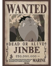 Мини плакат GB eye Animation: One Piece - Jinbe Wanted Poster