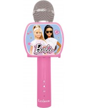 Микрофон Lexibook - Barbie MIC240BB, безжичен, розов