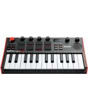MIDI контролер-синтезатор Akai Professional - MPK Mini Play MK3, черен -1