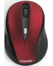 Мишка Hama - MW-400, оптична, безжична, червена