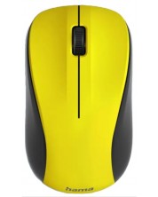 Мишка Hama - MW-300 V2, оптична, безжична, жълта -1
