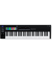 MIDI синтезатор Novation - Launchkey 61 MK3, черен -1