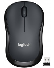 Мишка Logitech - M220 Silent, оптична, безжична, черна