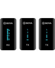 Микрофонна система Boya - BY-XM6-K2, безжична, черна