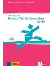 Mit Erfolg zum Deutsch-Test fur Zuwanderer + CD / Немски език - ниво А2-В1: Сборник с упражнения и тестове + 2 CD -1
