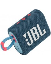 Портативна колонка JBL - Go 3, синя/розова