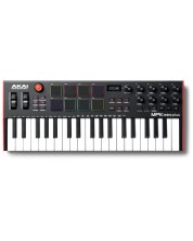 MIDI контролер Akai Professional - MPK Mini Plus, черен/червен -1