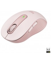 Мишка Logitech - Signature M650 L, оптична, безжична, розова -1