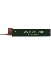 Мини графити Faber-Castell - Super-Polymer, 0.5 mm, HB, 12 броя