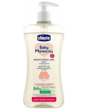 Мицеларен шампоан за коса и тяло Chicco - Sensitive, 500 ml