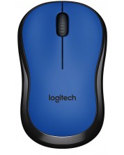 Мишка Logitech - M220 Silent, оптична, безжична, синя