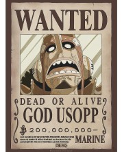 Мини плакат GB eye Animation: One Piece - God Usopp Wanted Poster