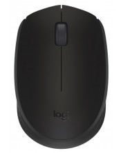 Мишка Logitech - M171, оптична, безжична, черна