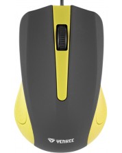 Мишка Yenkee - 1015YW, оптична, жълта
