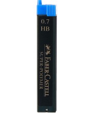 Мини графити Faber-Castell - Super-Polymer, 0.7 mm, HB, 12 броя