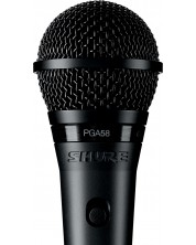 Микрофон Shure - PGA58-XLR-E, черен -1