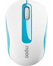 Мишка RAPOO - M10 Plus, оптична, безжична, бяла/синя