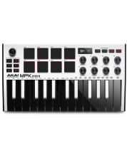 MIDI контролер-синтезатор Akai Professional - MPK Mini 3, бял